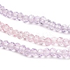 Transparent Painted Glass Beads Strands X1-DGLA-A034-T2mm-A05-4