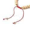 Evil Eye Star Heart Braided Bead Bracelet for Kid BJEW-JB06777-5