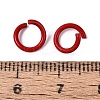 Spray Painted Iron Open Jump Rings IFIN-T017-04B-16-2