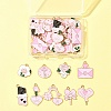 36Pcs 9 Styles Valentine's Day Theme Alloy Enamel Pendants ENAM-FS0002-52-8