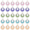 60Pcs 5 Colors Alloy Enamel Charms ENAM-OC0001-02-1