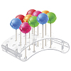 20-Hole Arc-Shaped Transparent Acrylic Lollipop Display Holder ODIS-WH0043-03A-1