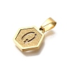 304 Stainless Steel Charms LS-STAS-H227-01G-Q-2