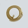 201 Stainless Steel Herringbone Chain Necklaces NJEW-P282-01G-1