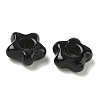Natural Black Obsidian European Beads G-C252-02A-2