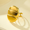 304 Stainless Steel Open Cuff Rings for Women STAS-Z111-01G-03-1