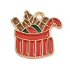 Christmas Theme Alloy Enamel Pendants ENAM-Z019-01G-1