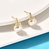 Natural Pearl Ear Studs EJEW-L099-09G-3