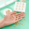 36Pcs 9 Colors Baking Paint Handmade Lampwork Pendants PALLOY-TA00157-6