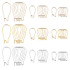 90Pcs 9 Styles Brass Hoop Earrings Findings DIY-GA0007-79-1