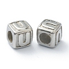 Tarnish Resistant 304 Stainless Steel European Beads STAS-H145-01U-P-1