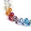 Electroplate Glass Beads Strands EGLA-B009-01A-2