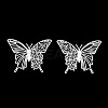 Spray Painted 430 Stainless Steel Filigree Pendants STAS-TAC0018-25A-3