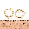 Brass Micro Pave Cubic Zirconia Hoop Earring Finding KK-N261-48G-3