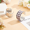 2Pcs Alloy Grooved Bangles FIND-UN0015-98B-2