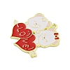 Valentine's Day Alloy Enamel Pendants ENAM-Z015-03G-06-2