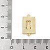 Brass Pave Natural White Shell Religion Connector Charms KK-S522-04A-G-3