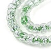 Luminous Handmade Silver Foil Glass Beads Strands FOIL-N029-02B-06-4