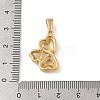 PVD Vacuum Plating 304 Stainless Steel Pendants STAS-R232-14F-G-3