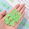Transparent Frosted Acrylic Bead Caps X-MACR-S371-04A-733-5