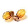 Oval Glass Cork Bottles Ornament AJEW-O032-03A-2
