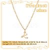 1pc 304 Stainless Steel Letter Pendant Necklaces NJEW-LP0001-39R-G-2