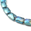Transparent Electroplate Glass Beads Strands EGLA-I017-03-FR02-3