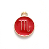 Alloy Enamel Pendants X-ENAM-S124-01A-07L-2