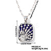 Minimalist Brass Enamel Star Pendant Dapped Chain Necklaces for Women NQ0140-2-1