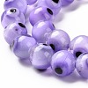 Handmade Evil Eye Lampwork Round Bead Strands LS-LAMP-L055-8mm-21-4