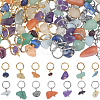 126Pcs 14 Styles Natural Stone Chip Charms FIND-BBC0004-61-1