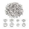 160pcs 4 styles Brass Grommet Eyelet Findings for Shoes FIND-PH0020-27-7