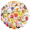 50Pcs Cartoon Food Paper Sticker LS-STIC-C012-11-1