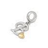 Brass European Dangle Charms LS-KK-Z097-01B-GP-2