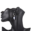 Oval 316 & 202 Stainless Steel Hoop Earrings EJEW-JE06734-01-2