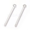 Tarnish Resistant 304 Stainless Steel Bar Pendants X-STAS-P186-05P-18mm-1
