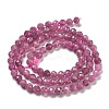Natural Red Tourmaline Beads Strands G-B109-A01-01-3