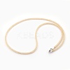Brass Mesh Chain Necklaces NJEW-F241-01-C-2
