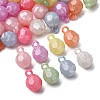 Opaque Luminous Glitter Powder Acrylic Pendants OACR-G052-12C-2