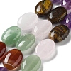 Natural Amethyst & Crystal Quartz & Green Aventurine & Carnelian & Tiger Eye Beads Strands G-P528-M20-01-1