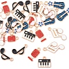 30Pcs 6 Styles Alloy Enamel Charms FIND-FS0003-99-3