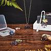 8Pcs 8 Colors Gemstone Pendants G-SC0002-21R-5