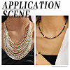 White & Black Series Glass Seed Beads SEED-GO0001-03-6