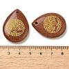 Synthetic Goldstone Drop Pendants G-C158-01F-3