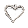 304 Stainless Steel Pendants STAS-Q362-05B-P-1