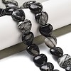 Natural Black Netstone Beads Strands G-B022-27C-1