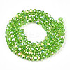 Electroplate Glass Beads Strands EGLA-A044-T4mm-B11-3