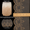10 Yards Polyester Flower Embroidery  Lace Ribbon OCOR-GF0004-86-2