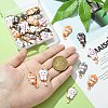 40Pcs 5 Style Alloy Printed Pendants FIND-CJ0001-27-4