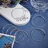 15Pcs Stainless Steel Adjustable Bangle Making BJEW-UN0001-64MS-2